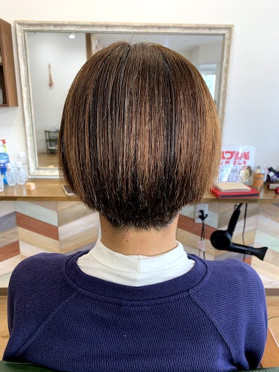 ビビり毛のアフター